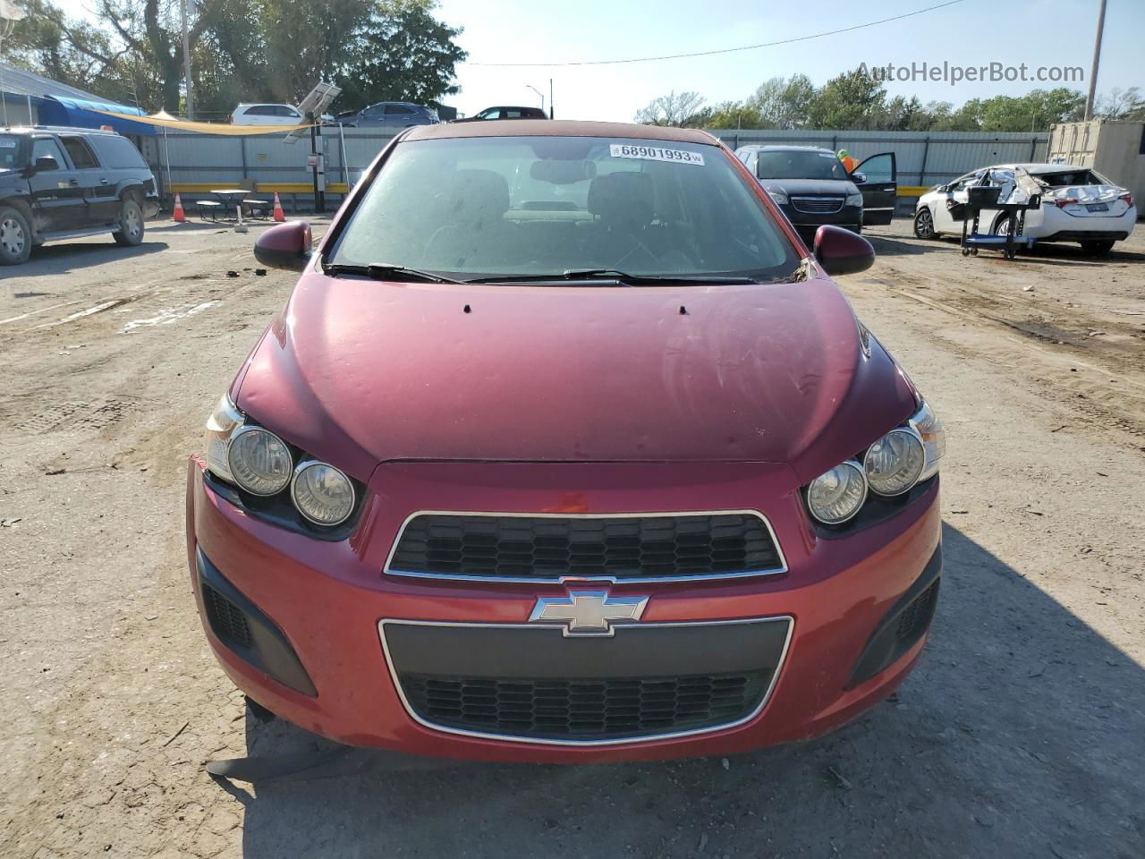 2013 Chevrolet Sonic Lt Burgundy vin: 1G1JC5SH4D4251879