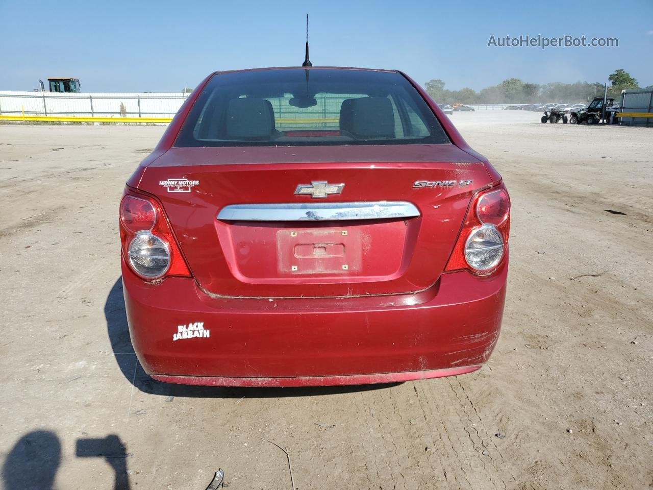 2013 Chevrolet Sonic Lt Burgundy vin: 1G1JC5SH4D4251879