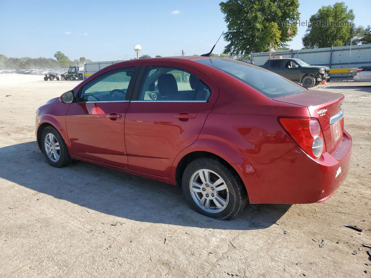 2013 Chevrolet Sonic Lt Burgundy vin: 1G1JC5SH4D4251879