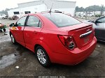 2014 Chevrolet Sonic Lt Red vin: 1G1JC5SH4E4154635