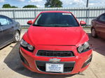 2014 Chevrolet Sonic Lt Red vin: 1G1JC5SH4E4223534