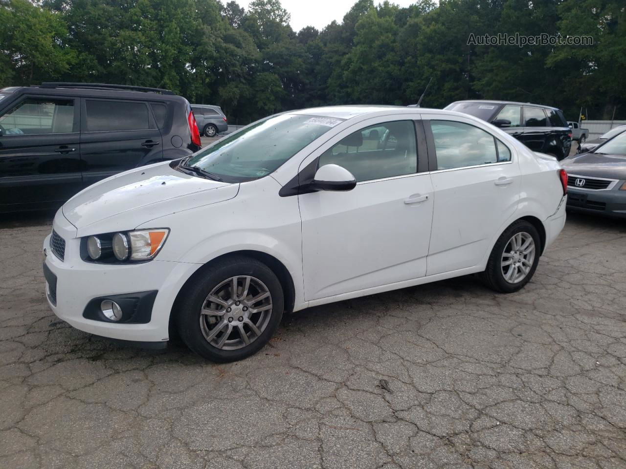 2014 Chevrolet Sonic Lt White vin: 1G1JC5SH4E4238776