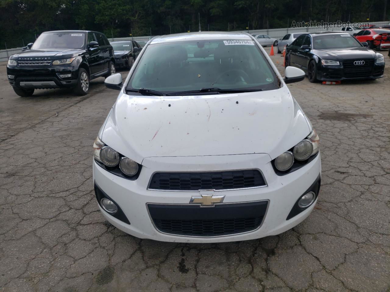 2014 Chevrolet Sonic Lt White vin: 1G1JC5SH4E4238776