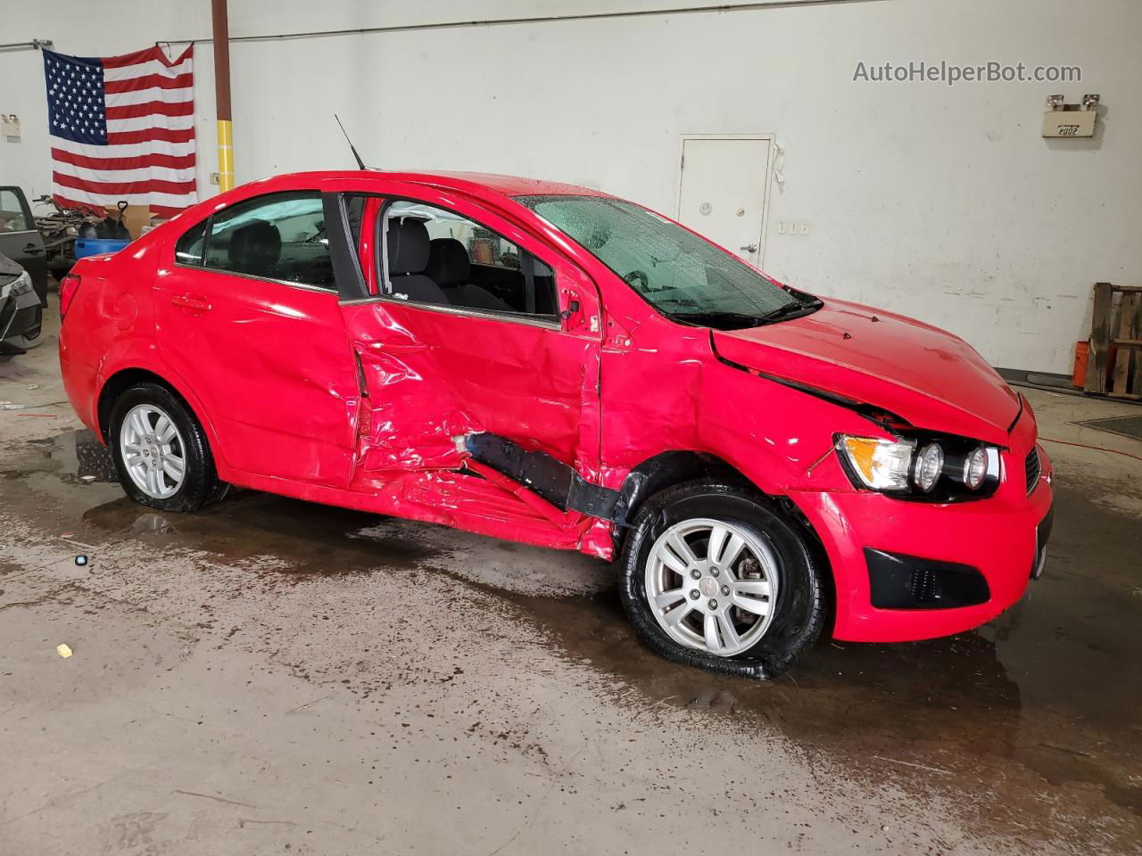 2014 Chevrolet Sonic Lt Red vin: 1G1JC5SH4E4242133