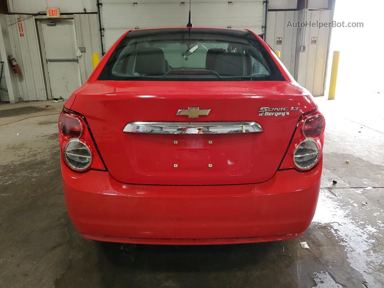 2014 Chevrolet Sonic Lt Red vin: 1G1JC5SH4E4242133