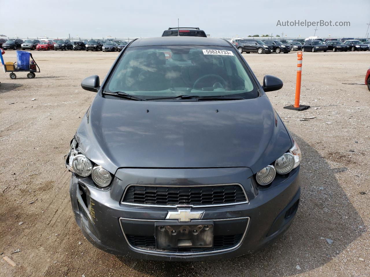 2013 Chevrolet Sonic Lt Gray vin: 1G1JC5SH5D4125448