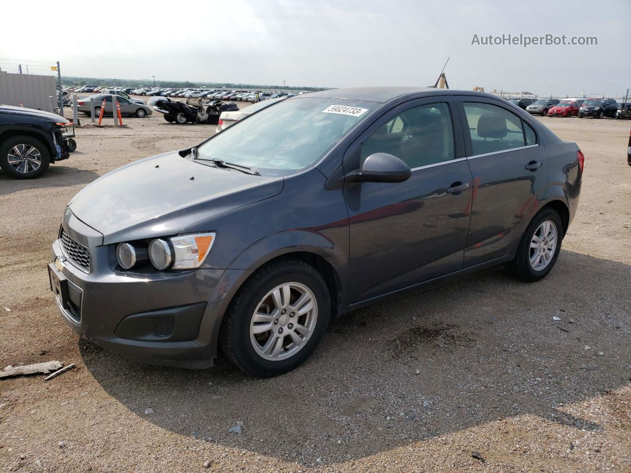 2013 Chevrolet Sonic Lt Gray vin: 1G1JC5SH5D4125448