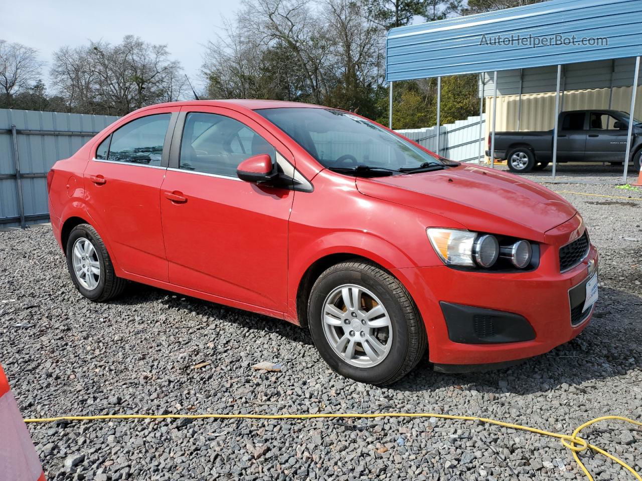 2013 Chevrolet Sonic Lt Red vin: 1G1JC5SH5D4154741