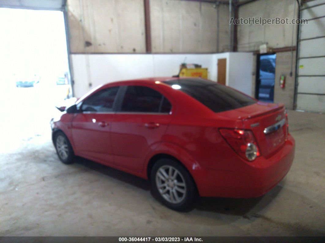 2013 Chevrolet Sonic Lt Auto Red vin: 1G1JC5SH5D4188260