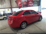 2013 Chevrolet Sonic Lt Auto Red vin: 1G1JC5SH5D4188260
