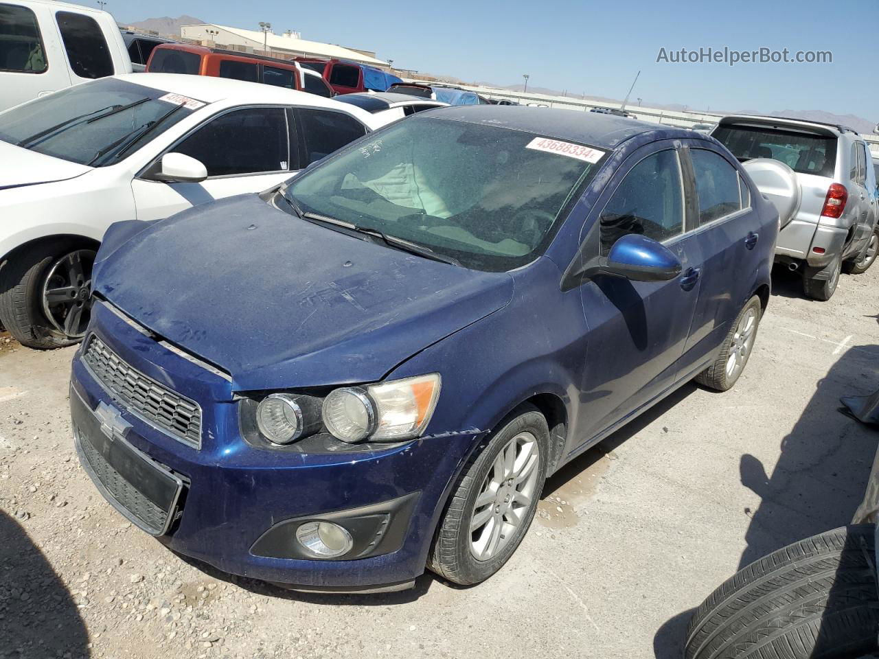 2013 Chevrolet Sonic Lt Blue vin: 1G1JC5SH5D4197363