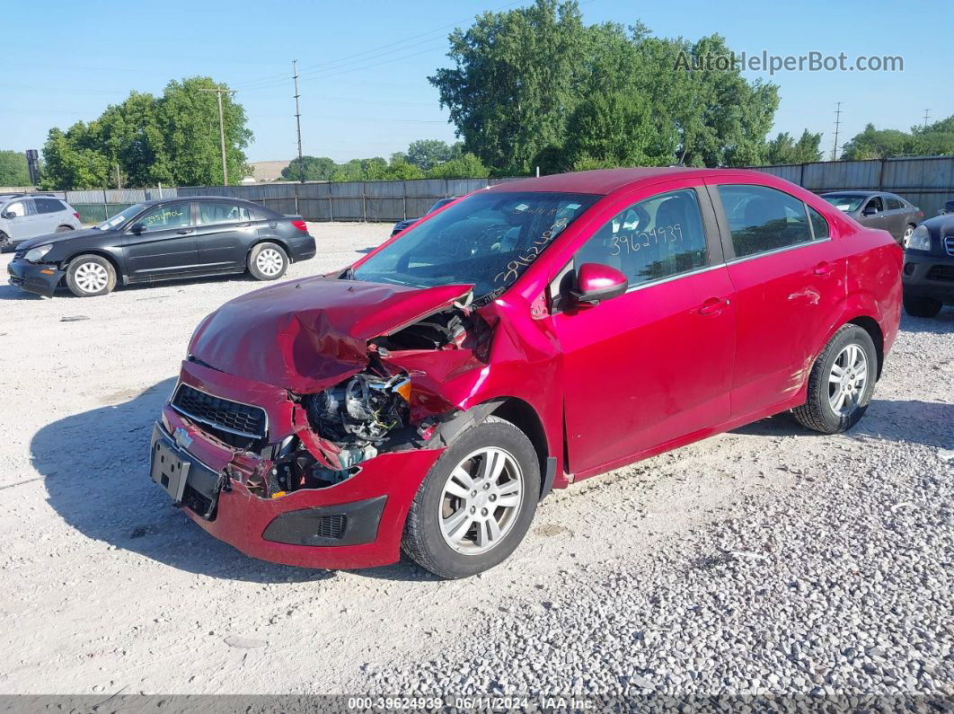 2014 Chevrolet Sonic Lt Auto Красный vin: 1G1JC5SH5E4109896