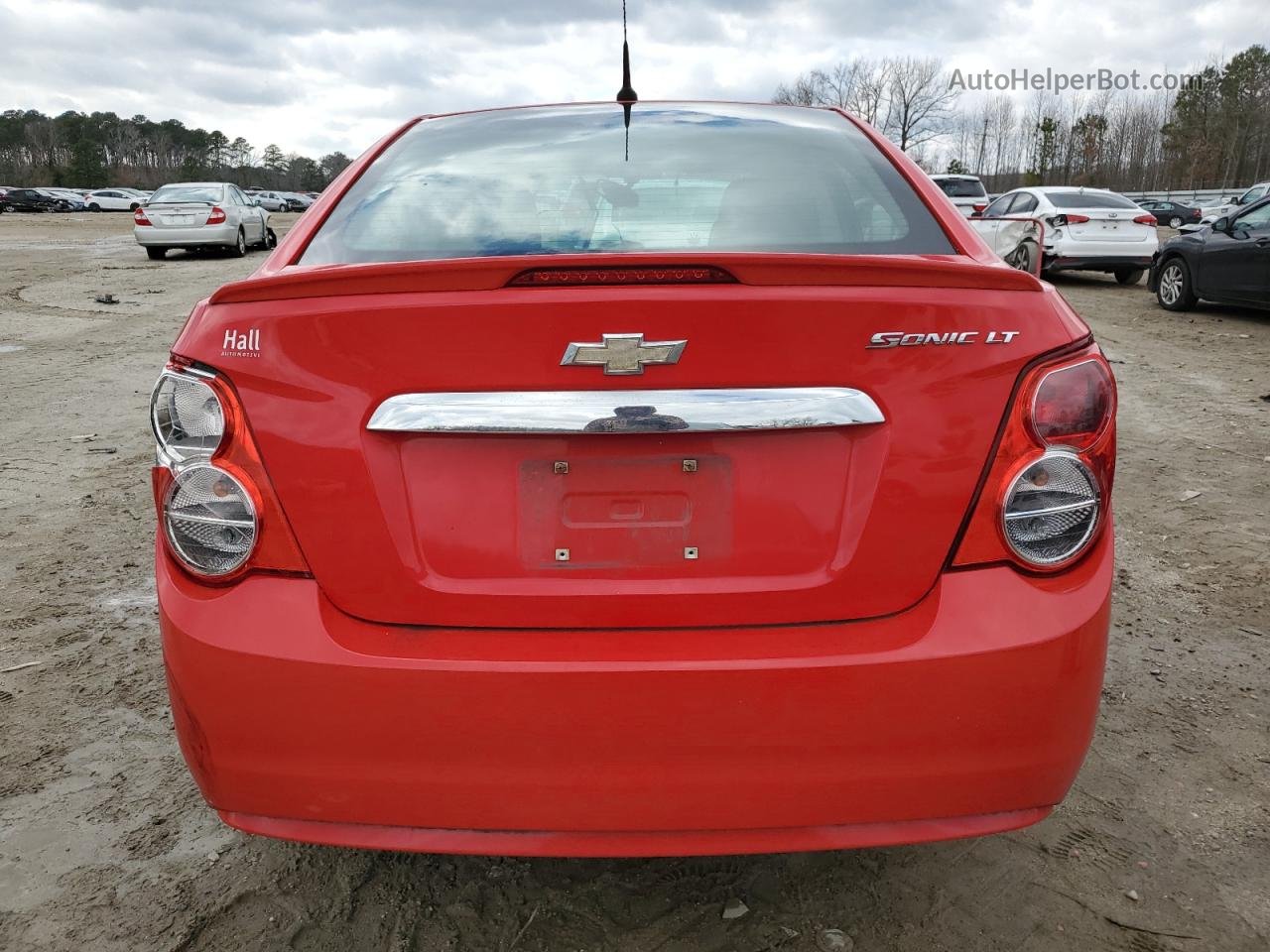 2014 Chevrolet Sonic Lt Red vin: 1G1JC5SH5E4131817