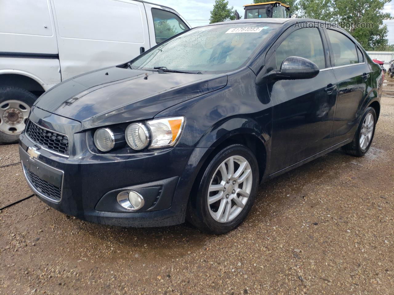 2013 Chevrolet Sonic Lt Black vin: 1G1JC5SH6D4132344