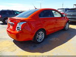 2013 Chevrolet Sonic Lt Auto Red vin: 1G1JC5SH6D4143831