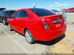 2013 Chevrolet Sonic Lt Auto Red vin: 1G1JC5SH6D4143831