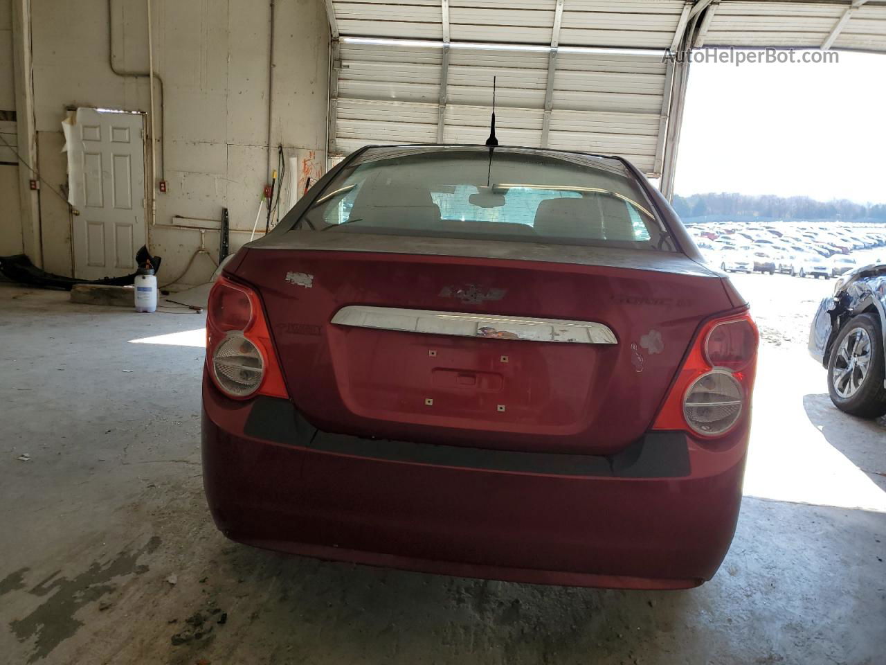 2013 Chevrolet Sonic Lt Burgundy vin: 1G1JC5SH6D4175386