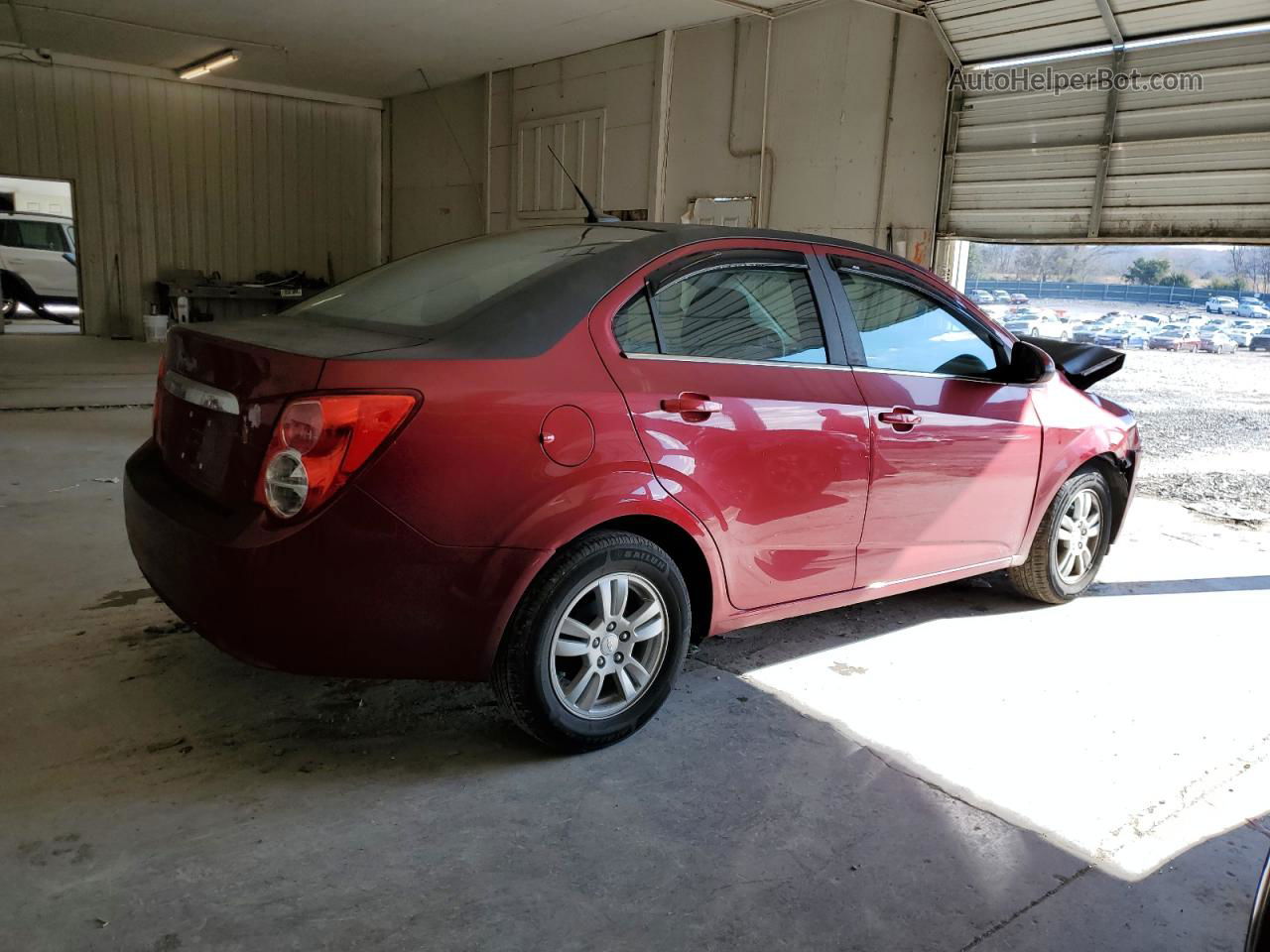 2013 Chevrolet Sonic Lt Burgundy vin: 1G1JC5SH6D4175386