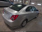 2013 Chevrolet Sonic Lt Auto Silver vin: 1G1JC5SH6D4190664