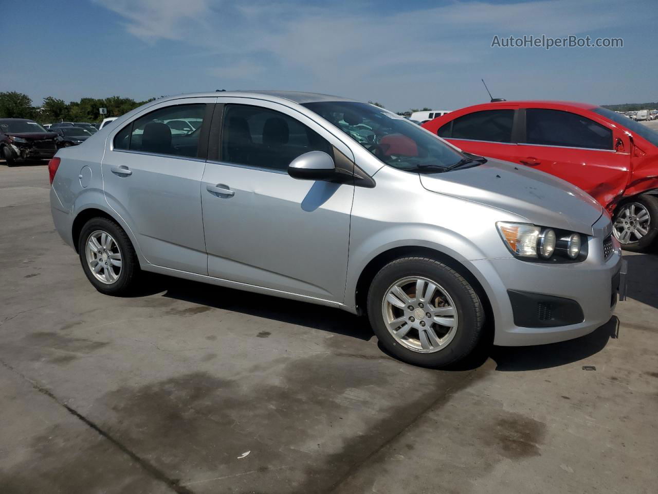 2013 Chevrolet Sonic Lt Silver vin: 1G1JC5SH6D4204465