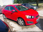 2014 Chevrolet Sonic Lt Red vin: 1G1JC5SH6E4164311