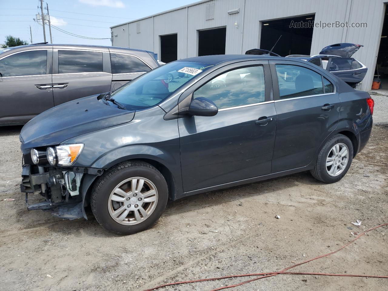 2014 Chevrolet Sonic Lt Gray vin: 1G1JC5SH6E4165992