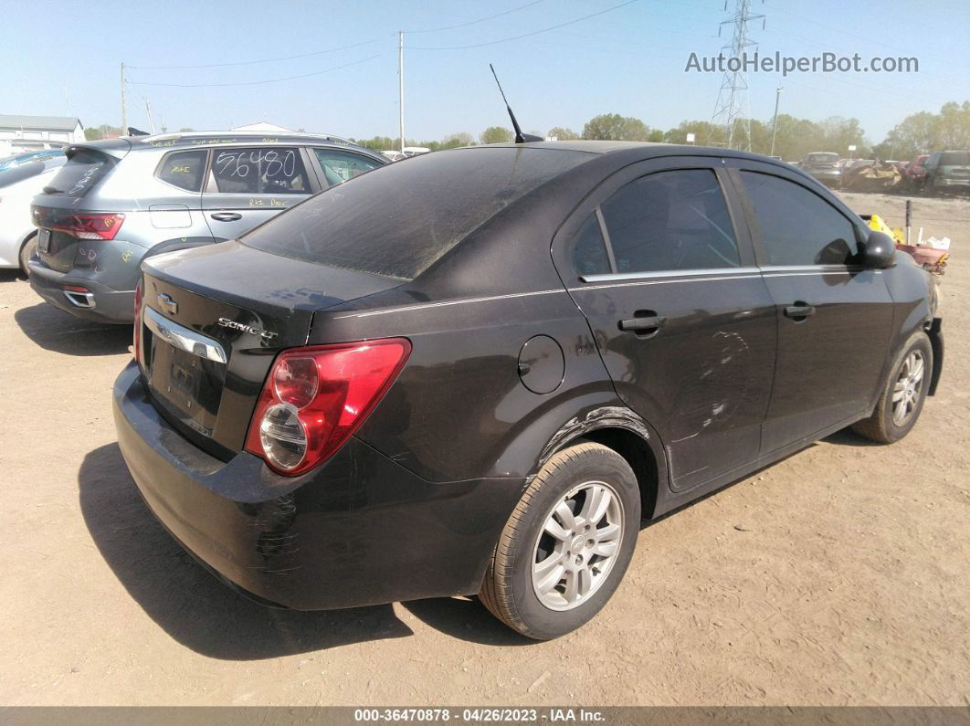 2014 Chevrolet Sonic Lt Black vin: 1G1JC5SH6E4240562