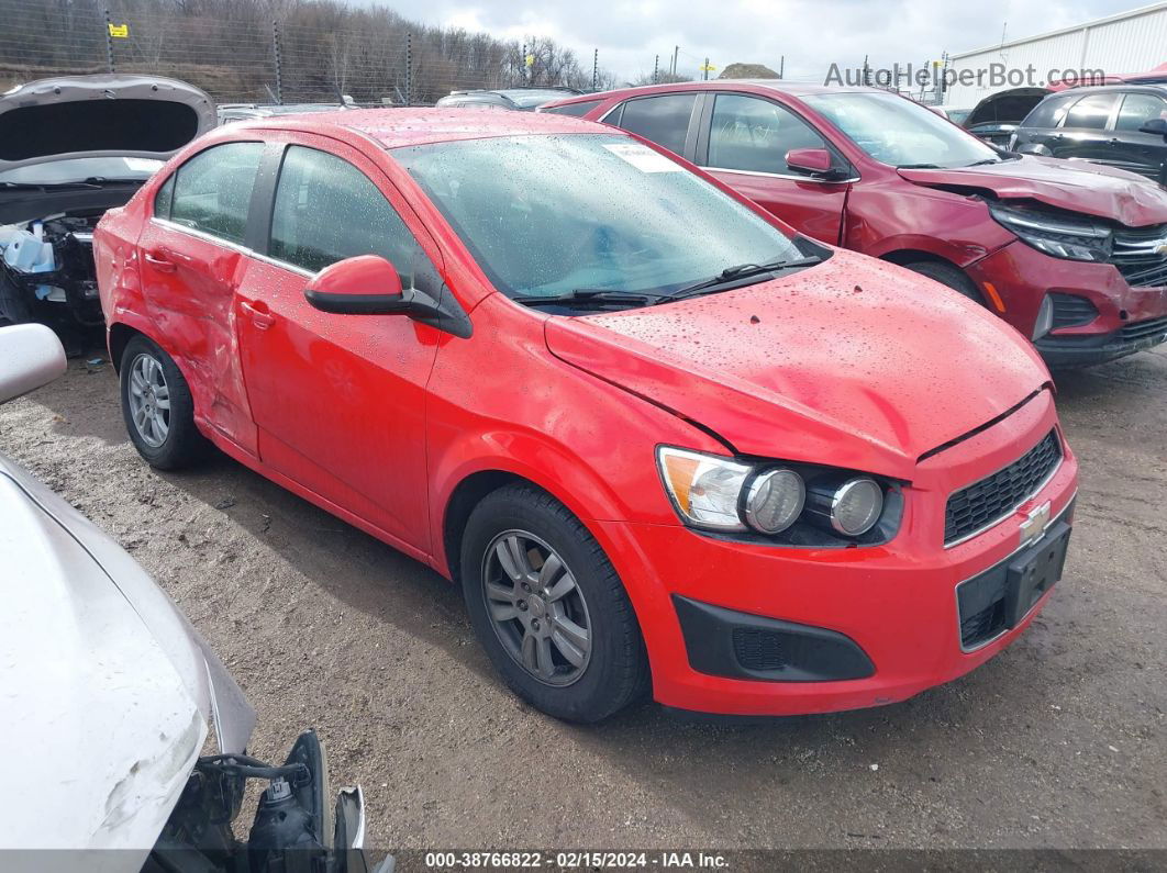 2014 Chevrolet Sonic Lt Auto Red vin: 1G1JC5SH6E4244143