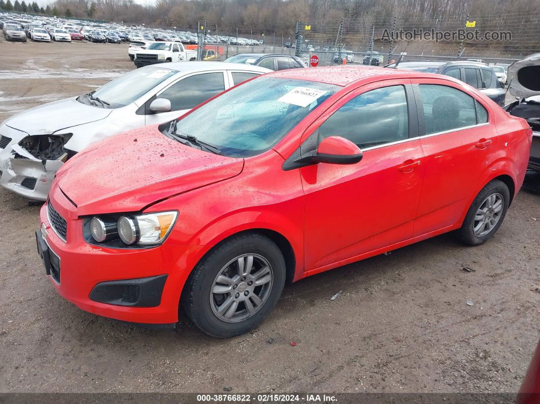 2014 Chevrolet Sonic Lt Auto Red vin: 1G1JC5SH6E4244143