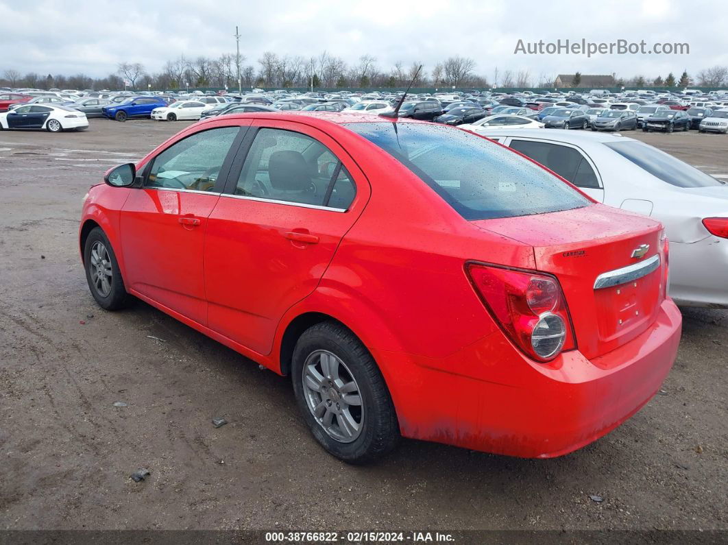 2014 Chevrolet Sonic Lt Auto Red vin: 1G1JC5SH6E4244143