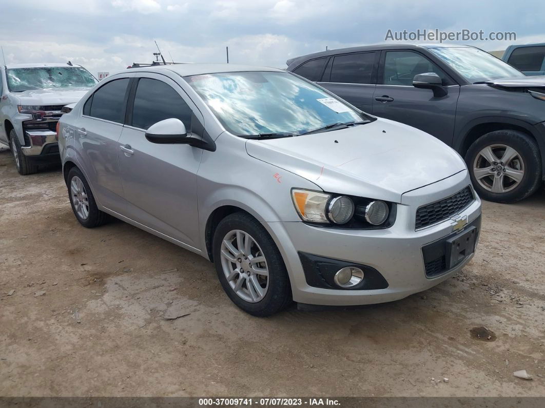 2013 Chevrolet Sonic Lt Silver vin: 1G1JC5SH7D4140209