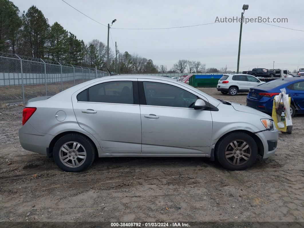 2013 Chevrolet Sonic Lt Auto Silver vin: 1G1JC5SH7D4146446