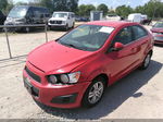 2013 Chevrolet Sonic Lt Red vin: 1G1JC5SH7D4237796