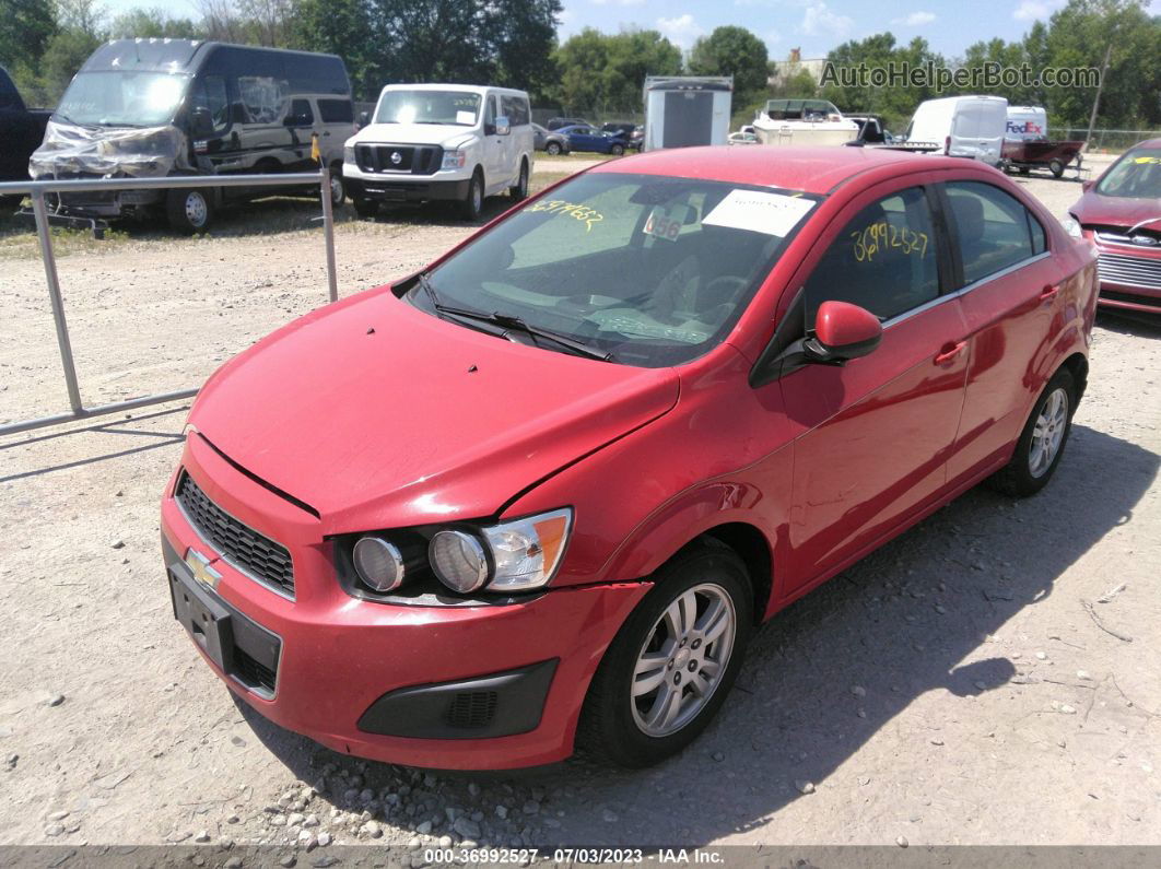 2013 Chevrolet Sonic Lt Красный vin: 1G1JC5SH7D4237796