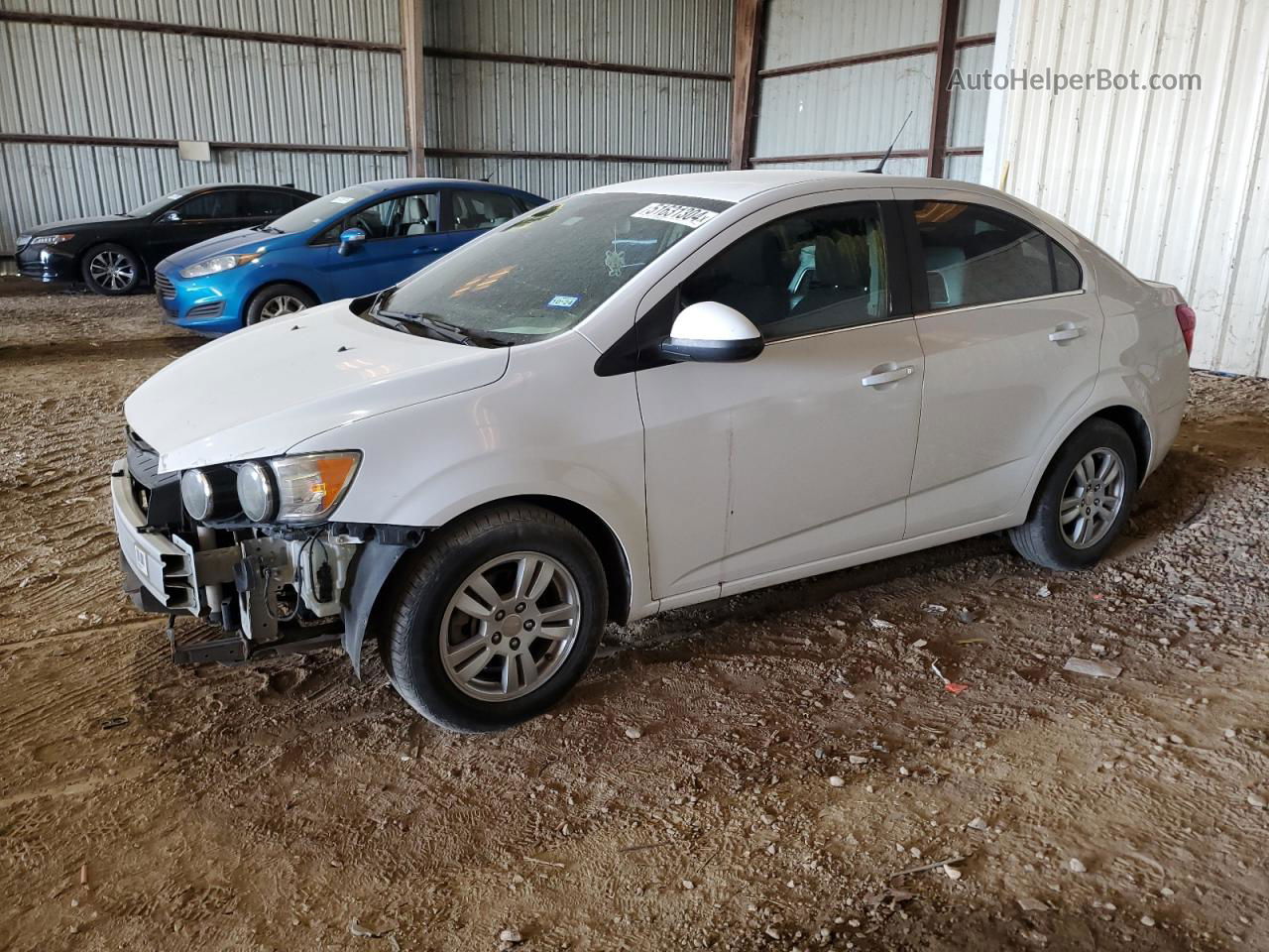 2013 Chevrolet Sonic Lt White vin: 1G1JC5SH7D4240388