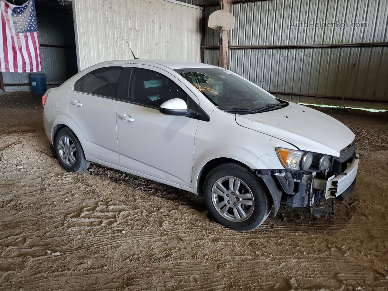 2013 Chevrolet Sonic Lt Белый vin: 1G1JC5SH7D4240388