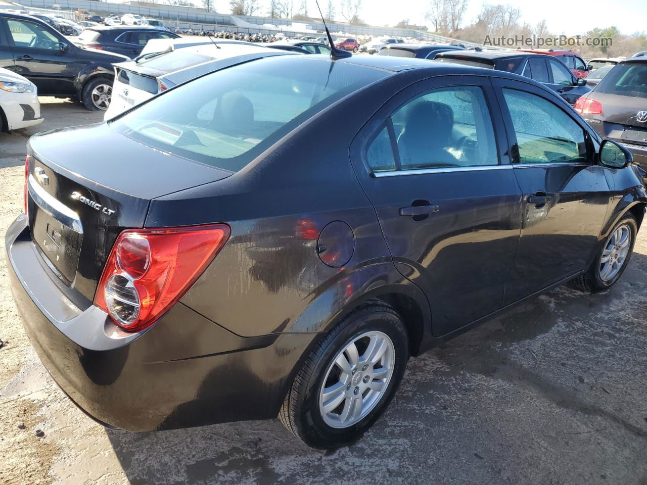 2013 Chevrolet Sonic Lt Black vin: 1G1JC5SH7D4250158