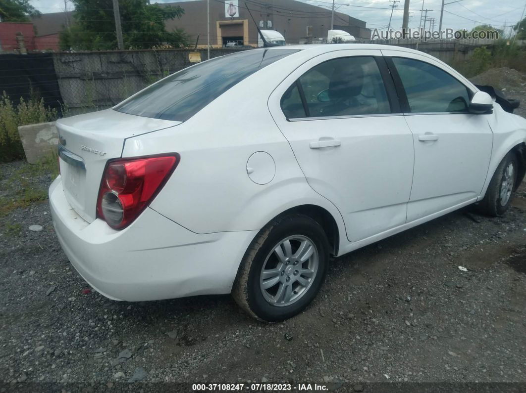 2014 Chevrolet Sonic Lt Auto Белый vin: 1G1JC5SH7E4182591