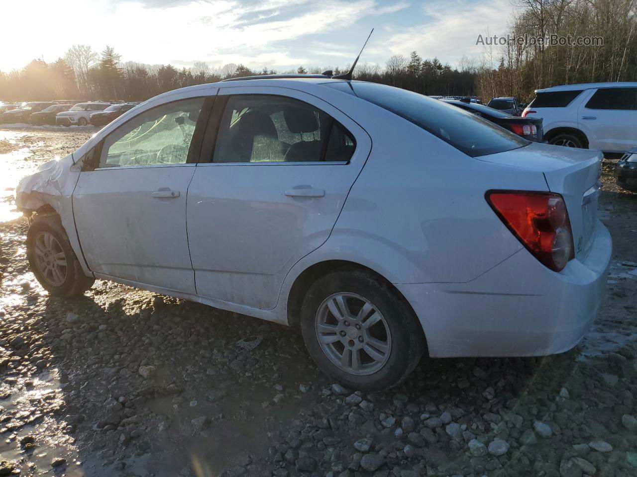 2014 Chevrolet Sonic Lt White vin: 1G1JC5SH7E4184132