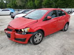 2014 Chevrolet Sonic Lt Red vin: 1G1JC5SH7E4195776