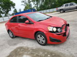 2014 Chevrolet Sonic Lt Red vin: 1G1JC5SH7E4195776