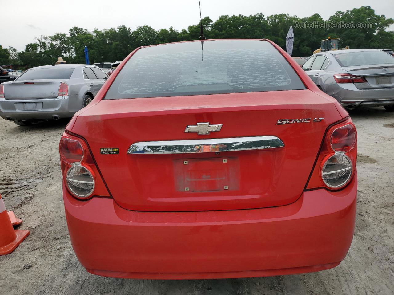 2014 Chevrolet Sonic Lt Red vin: 1G1JC5SH7E4195776