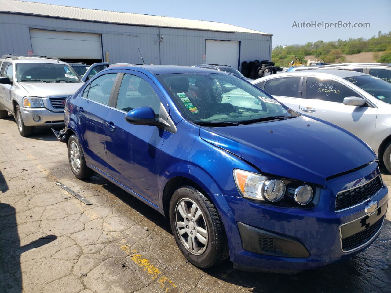 2014 Chevrolet Sonic Lt Синий vin: 1G1JC5SH7E4222426