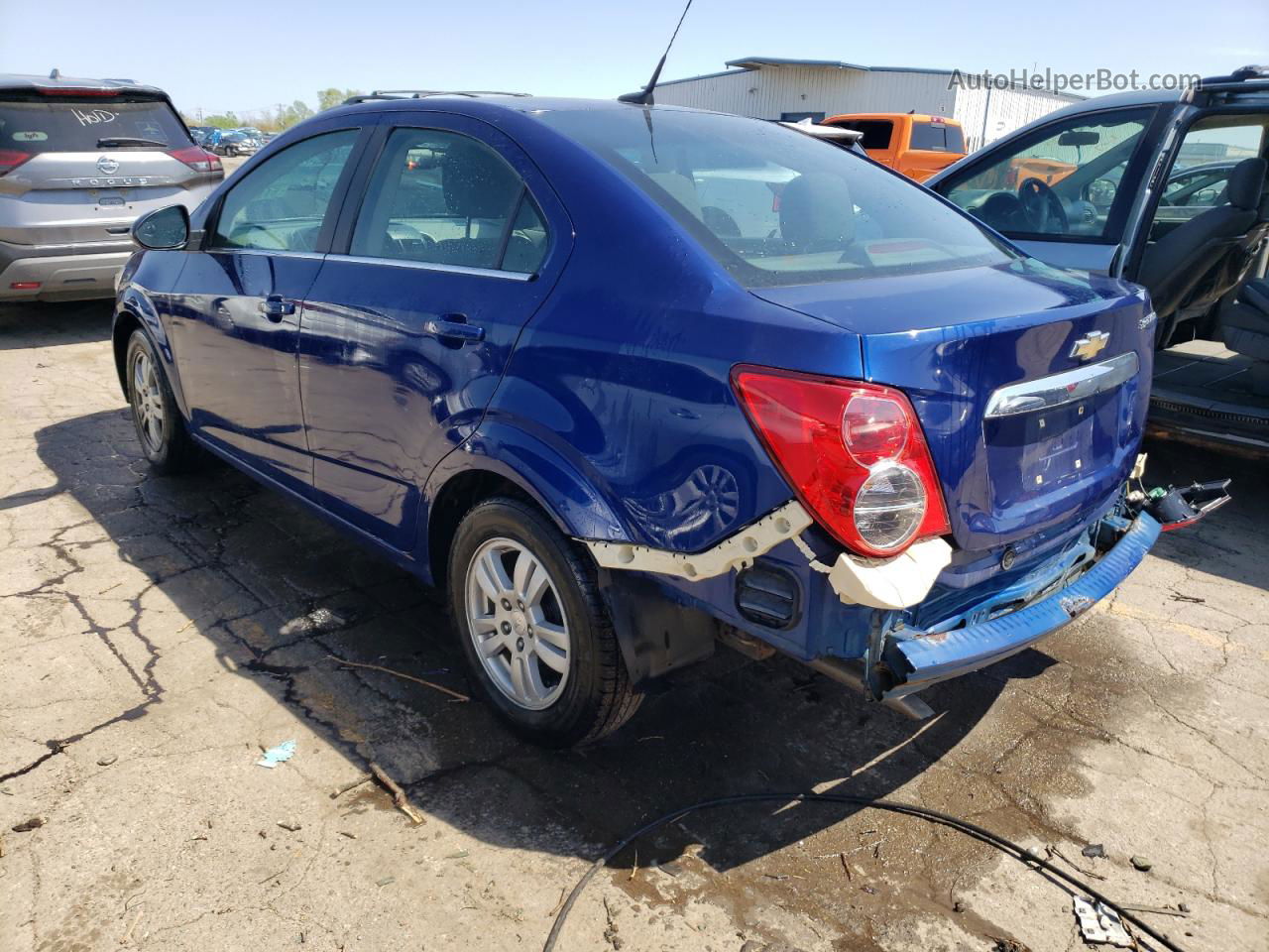 2014 Chevrolet Sonic Lt Blue vin: 1G1JC5SH7E4222426