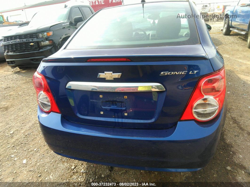 2013 Chevrolet Sonic Lt Blue vin: 1G1JC5SH8D4161750