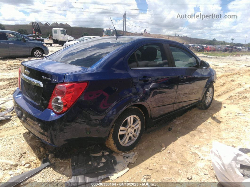 2013 Chevrolet Sonic Lt Blue vin: 1G1JC5SH8D4186597