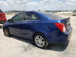 2013 Chevrolet Sonic Lt Blue vin: 1G1JC5SH8D4200479