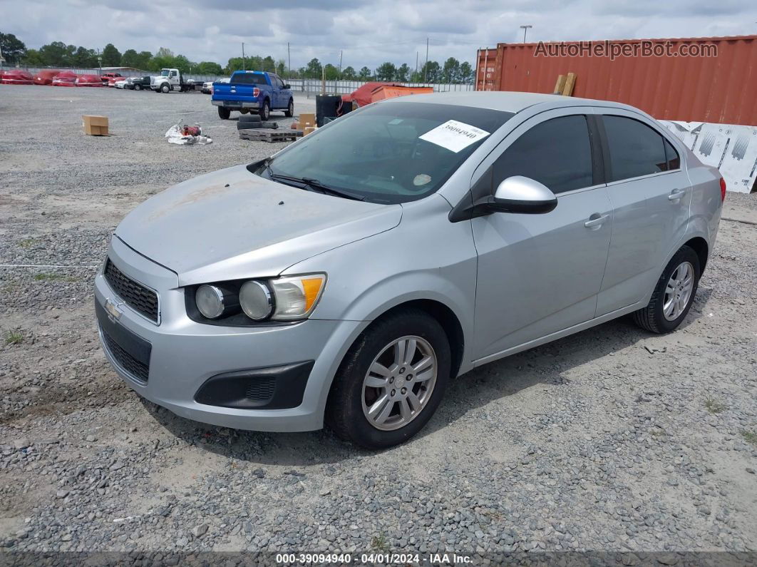 2013 Chevrolet Sonic Lt Auto Silver vin: 1G1JC5SH8D4203219