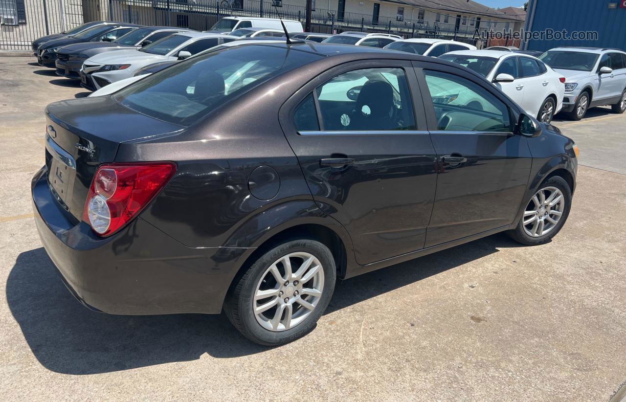 2013 Chevrolet Sonic Lt Brown vin: 1G1JC5SH8D4211062