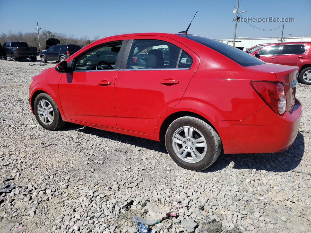 2013 Chevrolet Sonic Lt Red vin: 1G1JC5SH8D4228704